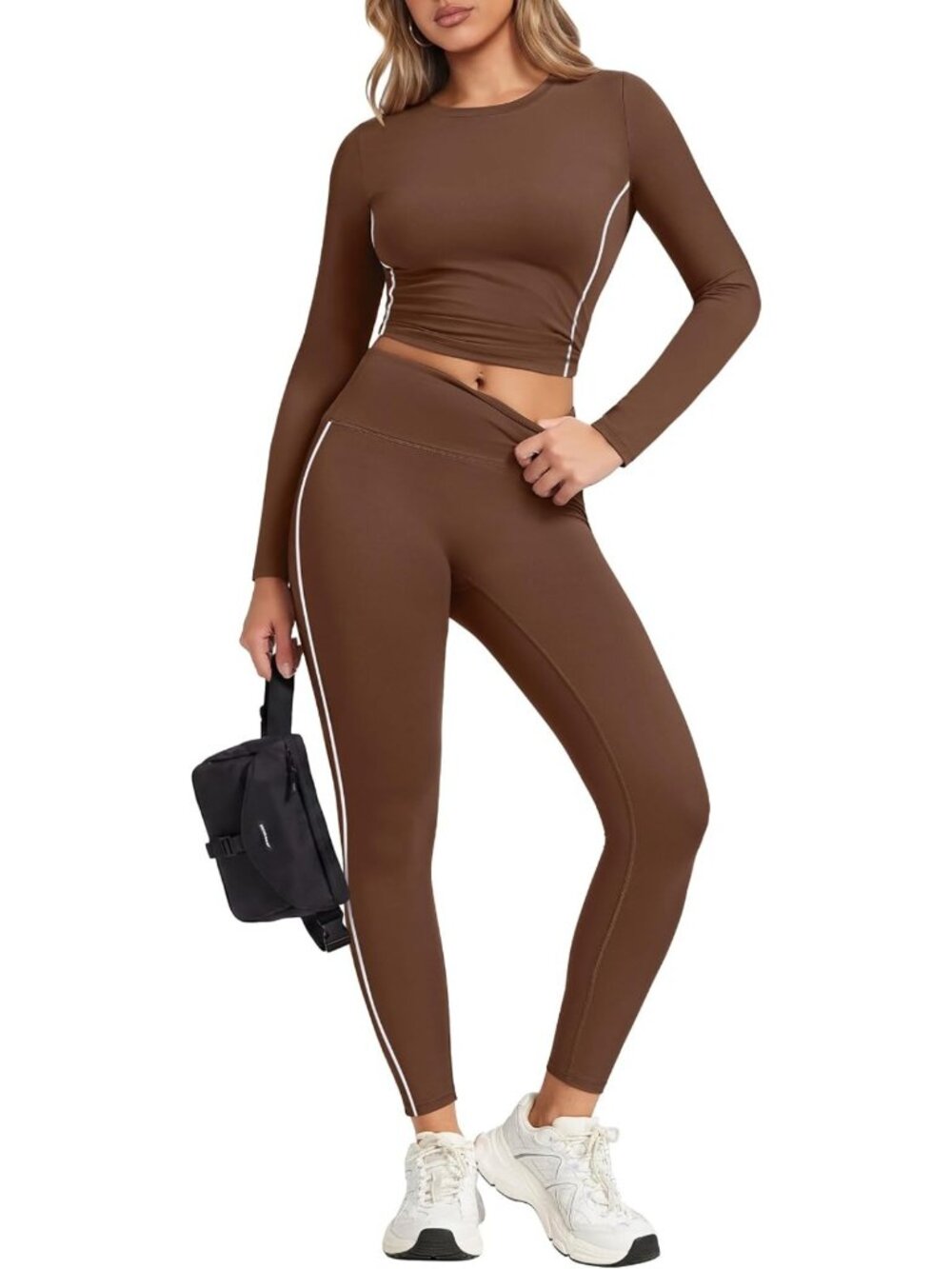 Stylish 2-Piece Workout Sets for Women | Fitness Leggings with Pockets